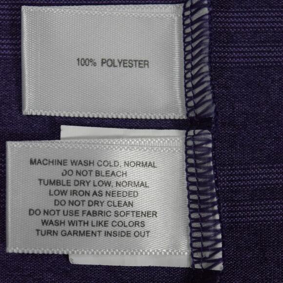 LSU Purple Striped Polo 2017 College World Series Baseball Cutter & Buck Sz L - Picture 6 of 8